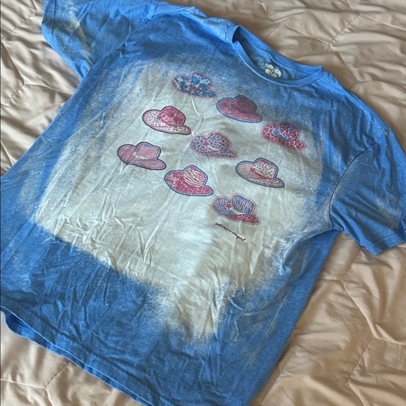 Bohemian Cowgirl Blue Graphic T-Shirt - Picture 3 of 5